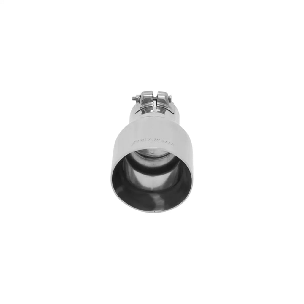 Flowmaster Exhaust Tip - 4.00 in. Angle Cut Polished SS Fits 2.50 in. Tubing - Clamp on 15396 - Detail View