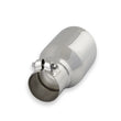 Load image into Gallery viewer, Flowmaster Exhaust Tip - 4.00 in. Rolled Angle Polished SS Fits 2.50 in. Tubing - clamp on - Side View