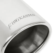 Load image into Gallery viewer, Flowmaster Exhaust Tip - 4.00 in. Rolled Angle Polished SS Fits 2.50 in. Tubing - clamp on - Additional View 5