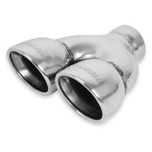 Load image into Gallery viewer, Flowmaster Exhaust Tip - Dual 3.5 in. Rolled Angle Polished SS Fits 2.50 in. Tubing-weld on - Main Product View