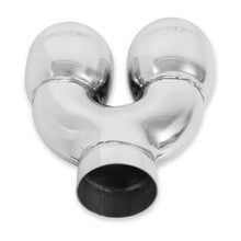 Load image into Gallery viewer, Flowmaster Exhaust Tip - Dual 3.5 in. Rolled Angle Polished SS Fits 2.50 in. Tubing-weld on - Side View