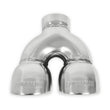 Load image into Gallery viewer, Flowmaster Exhaust Tip - Dual 3.5 in. Rolled Angle Polished SS Fits 2.50 in. Tubing-weld on - Back View