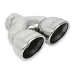 Load image into Gallery viewer, Flowmaster Exhaust Tip - Dual 3.5 in. Rolled Angle Polished SS Fits 2.50 in. Tubing-weld on - Additional View 5