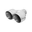 Load image into Gallery viewer, Flowmaster Exhaust Tip - Dual 4.00 in. Angle Cut Polished SS Fits 2.50 in. Tubing - Weld on - Main Product View