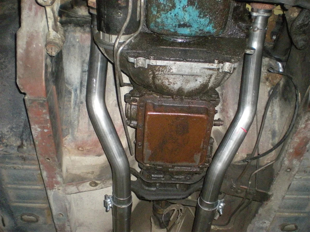 Flowmaster Fits 1964-1966 Ford Mustang with 289 engine. 81076 - Installation View