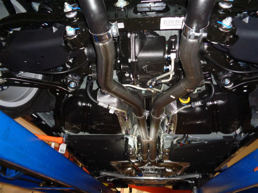 Flowmaster Fits 2016-2024 Camaro SS & ZL1 with 6.2L engines and manual transmission. 81083 - Installation View