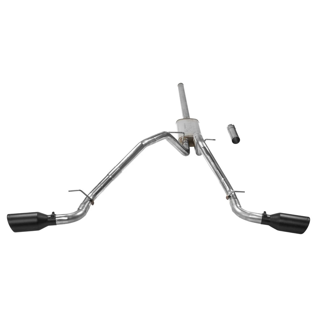 Flowmaster Flow FX Cat-Back Exhaust System fits 2009-2013 Chevrolet Silverado 1500 / GMC Sierra 1500 - Side View