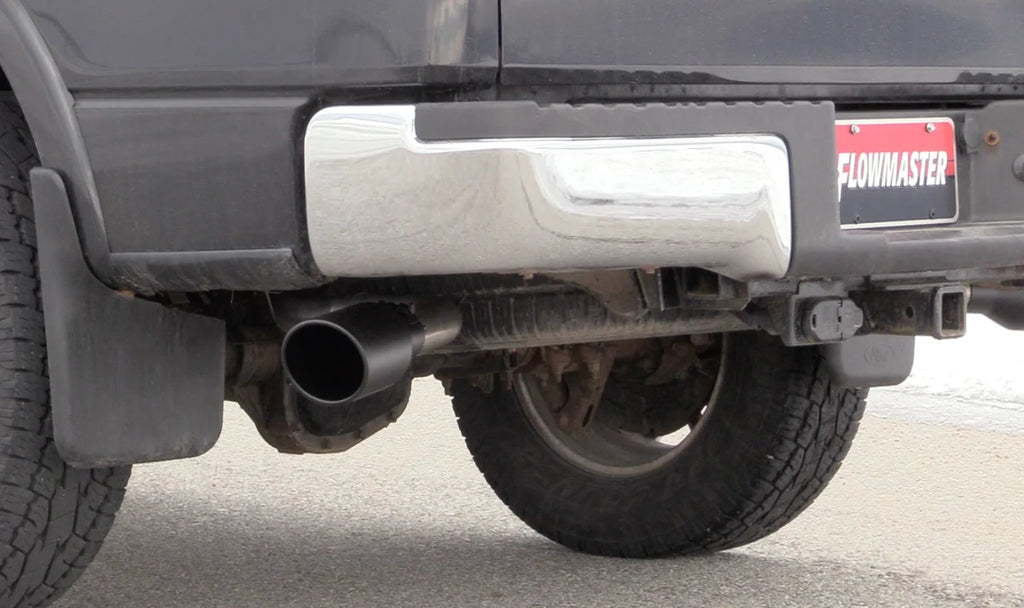 Flowmaster Flow FX Cat-Back Exhaust System fits 2009-2014 Ford F-150 - Rear View
