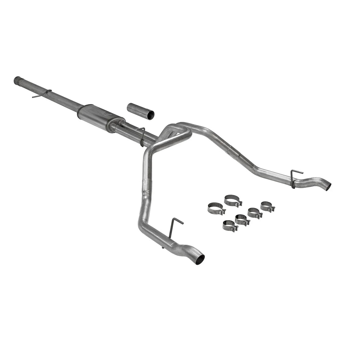 Flowmaster Flow FX Cat-Back Exhaust System fits 2019-2023 Chevrolet Silverado 1500 / GMC Sierra 1500 - Side View