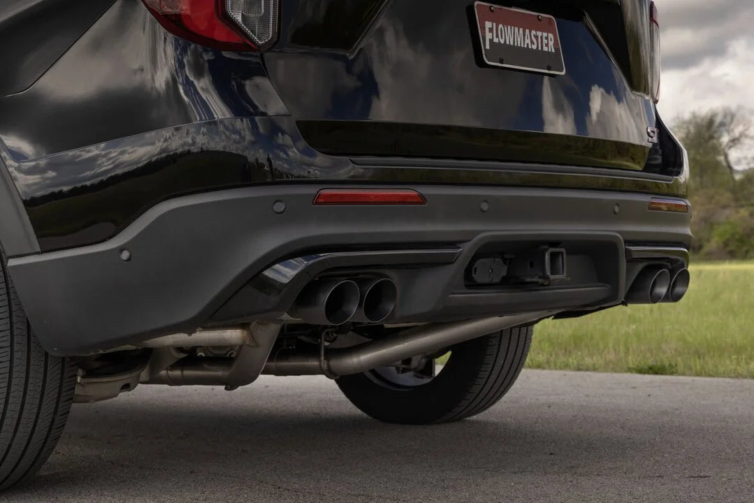 Flowmaster Flow FX Cat-Back Exhaust System fits 2020-2026 Ford Explorer / Lincoln Aviator - Back View