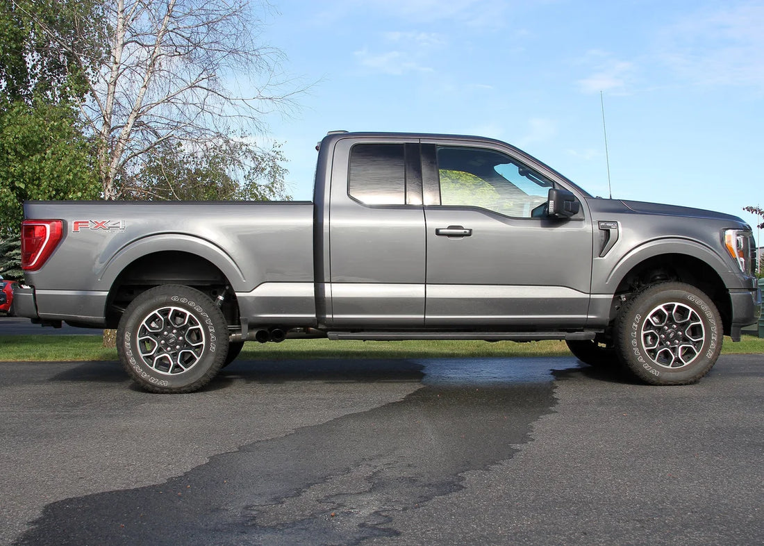 Flowmaster Flow FX Cat-Back Exhaust System fits 2021-2025 Ford F-150 - Side View