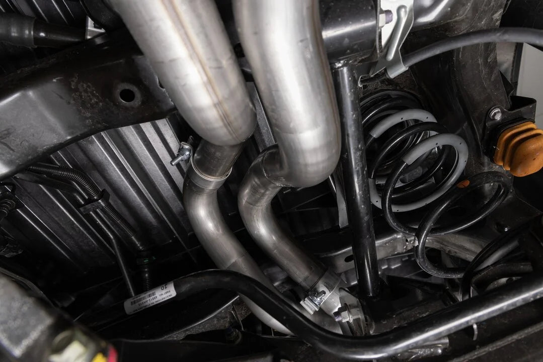 Flowmaster Flow FX Cat-back Exhaust System fits 2024 Toyota Tacoma HEV / 2025 Toyota Tacoma Limited - Installation View