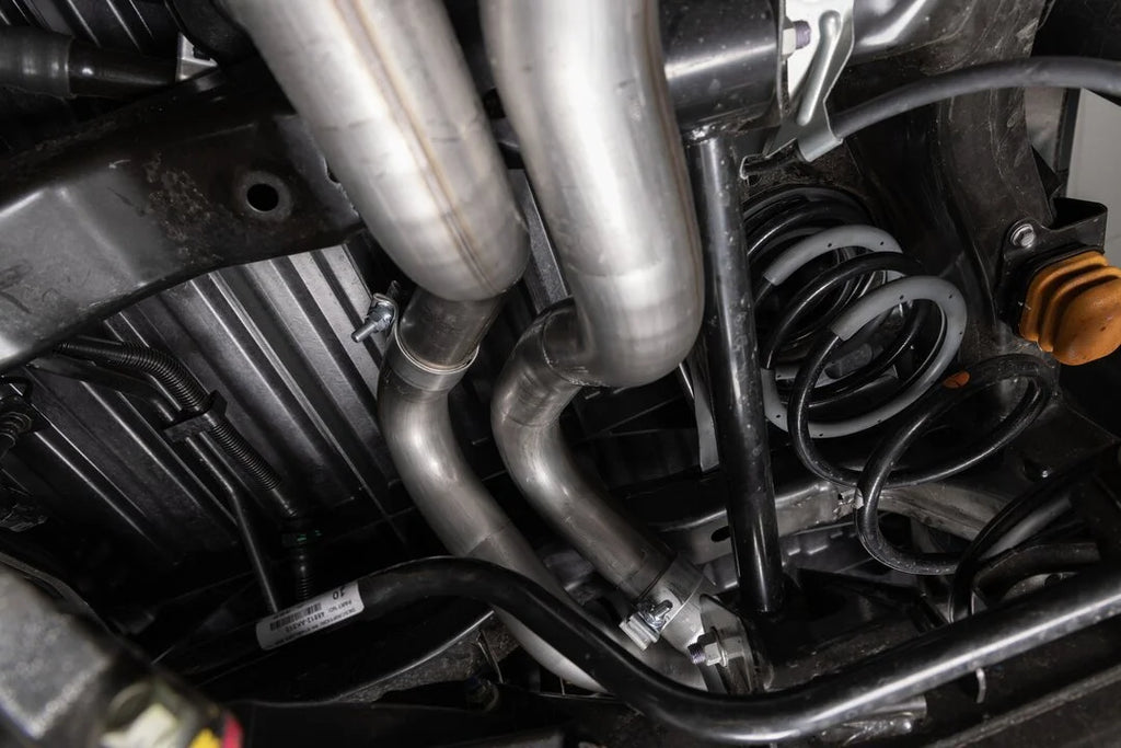 Flowmaster Flow FX Cat-back Exhaust System fits 2024 Toyota Tacoma HEV / 2025 Toyota Tacoma Limited - Installation View