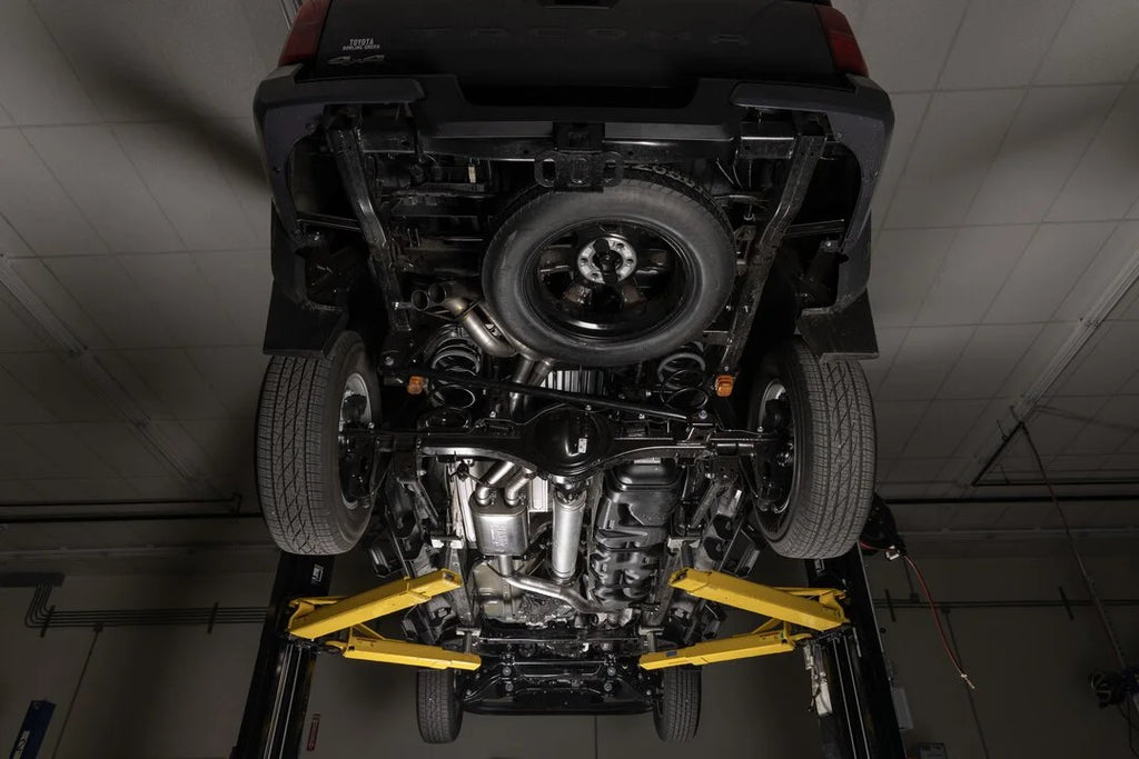 Flowmaster Flow FX Cat-back Exhaust System fits 2024 Toyota Tacoma HEV / 2025 Toyota Tacoma Limited - Installation View