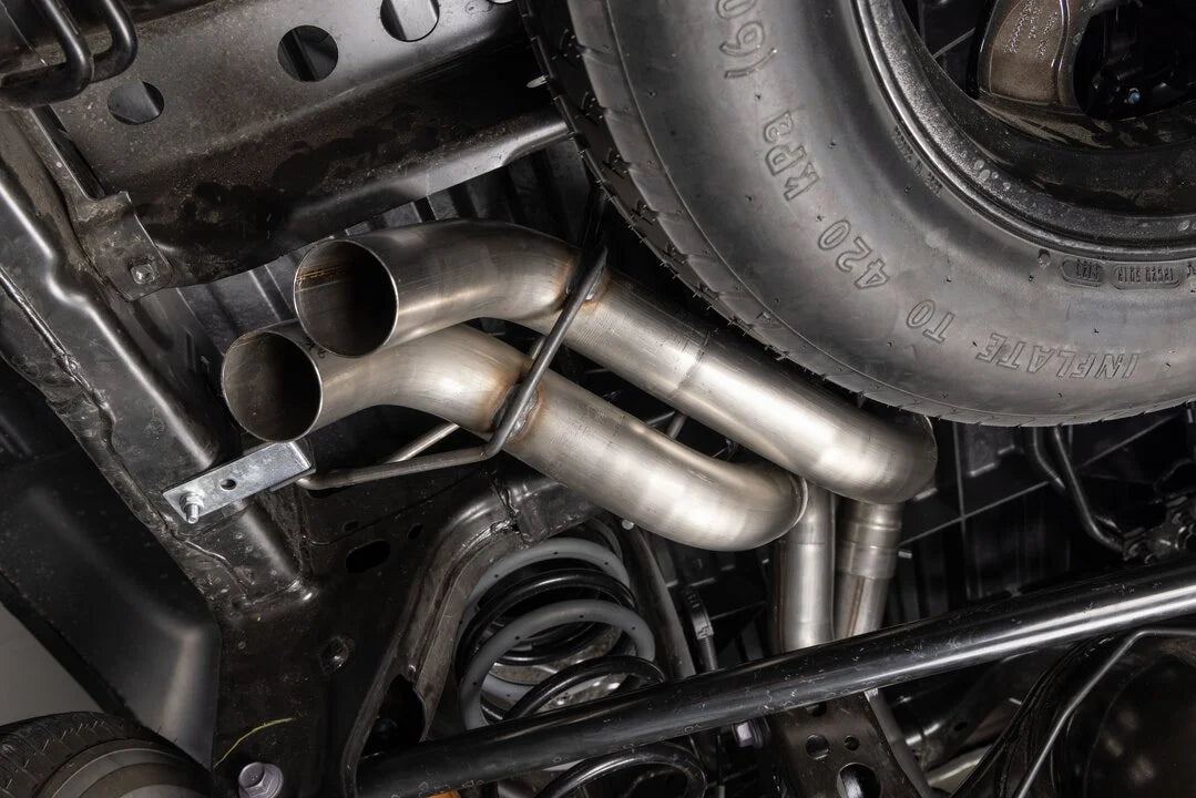 Flowmaster Flow FX Cat-back Exhaust System fits 2024 Toyota Tacoma HEV / 2025 Toyota Tacoma Limited - Installation View