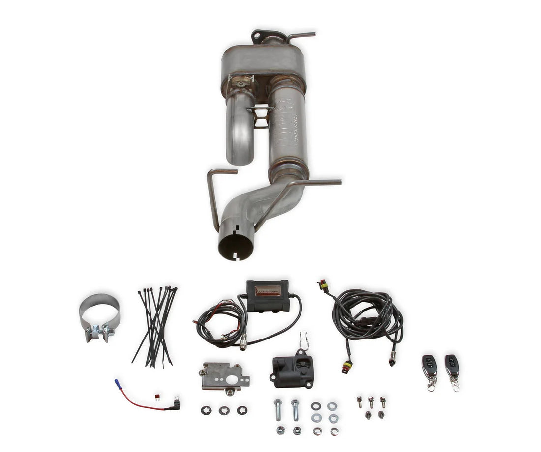 Flowmaster Flow FX Direct Fit Dual Mode Muffler with Active Valve fits 2019-2024 2026 Ram 1500 - Side View
