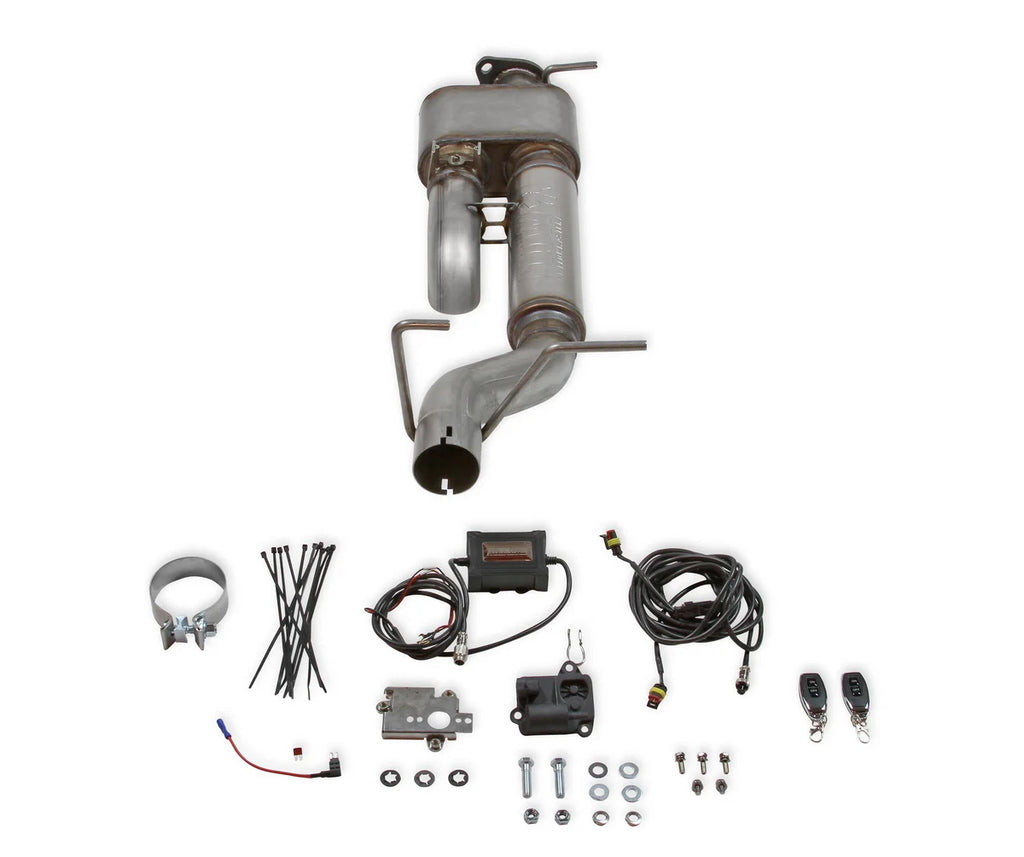 Flowmaster Flow FX Direct Fit Dual Mode Muffler with Active Valve fits 2019-2024 2026 Ram 1500 - Side View