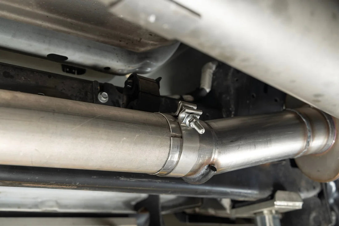 Flowmaster Flow FX Direct Fit Muffler fits 2014-2025 Ram 2500 / 3500 - Installation View