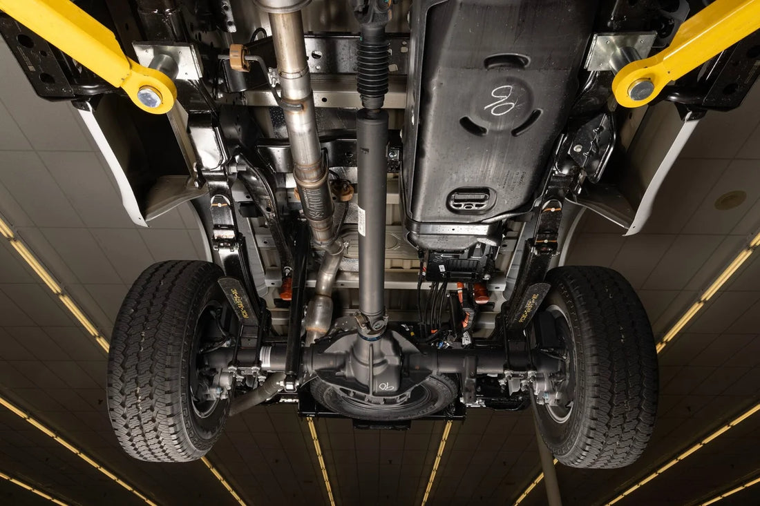 Flowmaster Flow FX Direct Fit Muffler fits 2017-2026 Ford F-250 Super Duty / F-350 Super Duty - Installation View