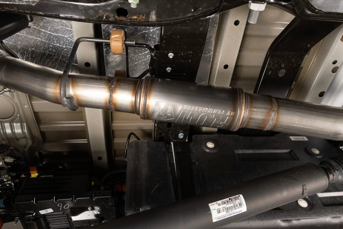 Flowmaster Flow FX Direct Fit Muffler fits 2017-2026 Ford F-250 Super Duty / F-350 Super Duty - Installation View