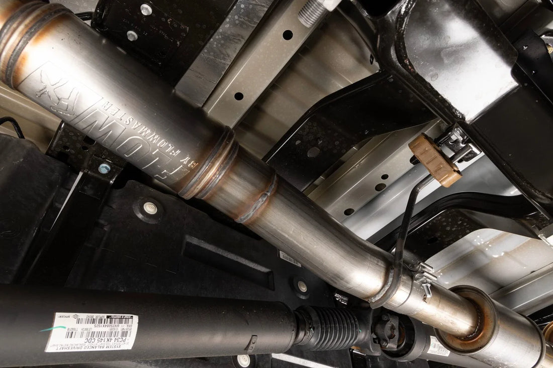 Flowmaster Flow FX Direct Fit Muffler fits 2017-2026 Ford F-250 Super Duty / F-350 Super Duty - Installation View