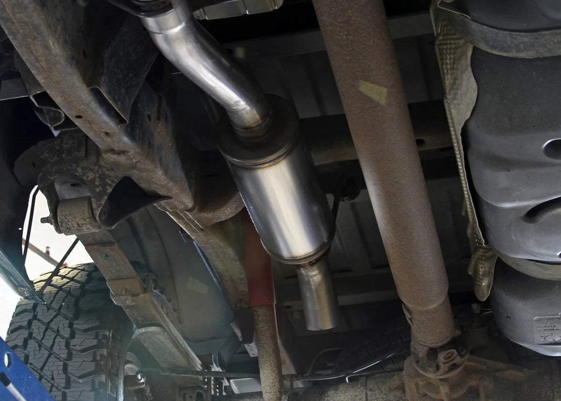 Flowmaster Flow FX Extreme Cat-Back Exhaust System fits 2006-2008 Dodge Ram 1500 Laramie - Installation View