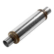 Load image into Gallery viewer, Flowmaster Flow FX Muffler - 2.25 In/Out - Round Body - Moderate Sound - Stainless Steel - Main Product View
