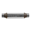 Load image into Gallery viewer, Flowmaster Flow FX Muffler - 3.00 In/Out - Round Body - Moderate Sound - Stainless Steel - Side View