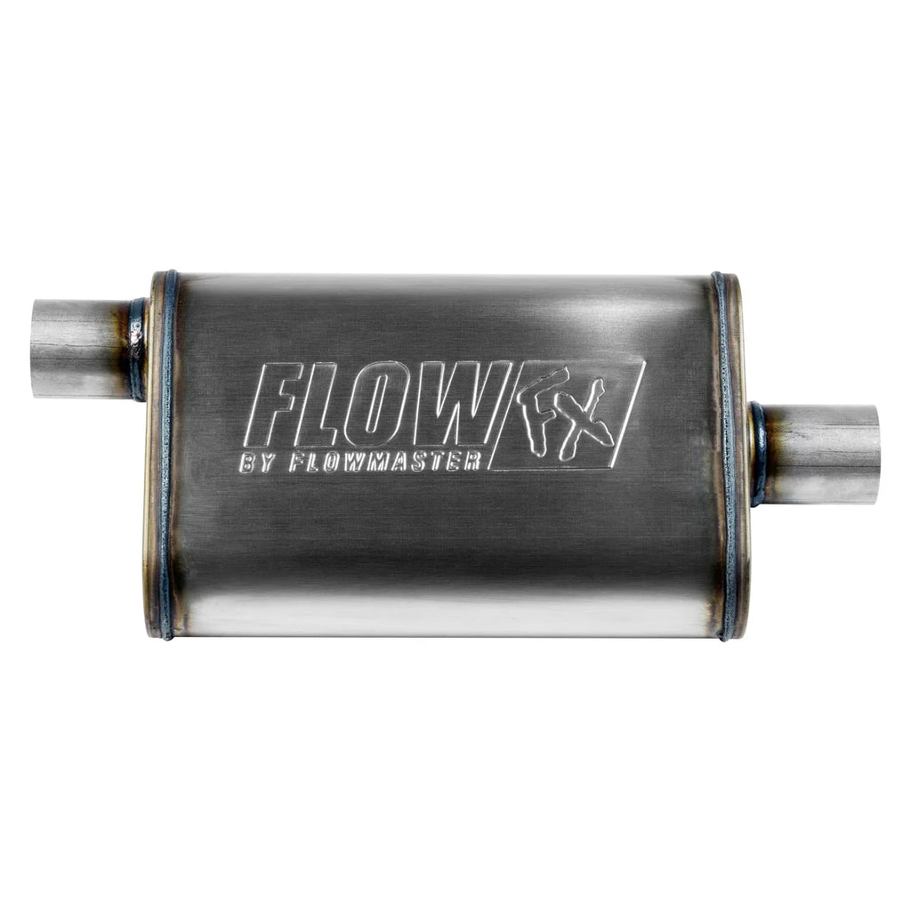 Flowmaster Flow FX Muffler fits 1960-2010 Chevrolet / Chrysler / Dodge and more - Side View