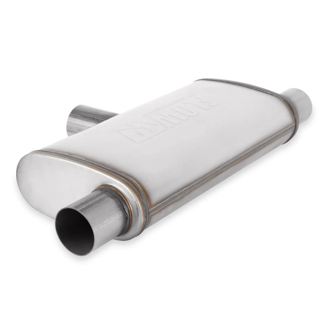 Flowmaster Flow FX Muffler fits 2014-2025 Ford Bronco / Bronco Sport / Jeep Cherokee / Wrangler - Side View