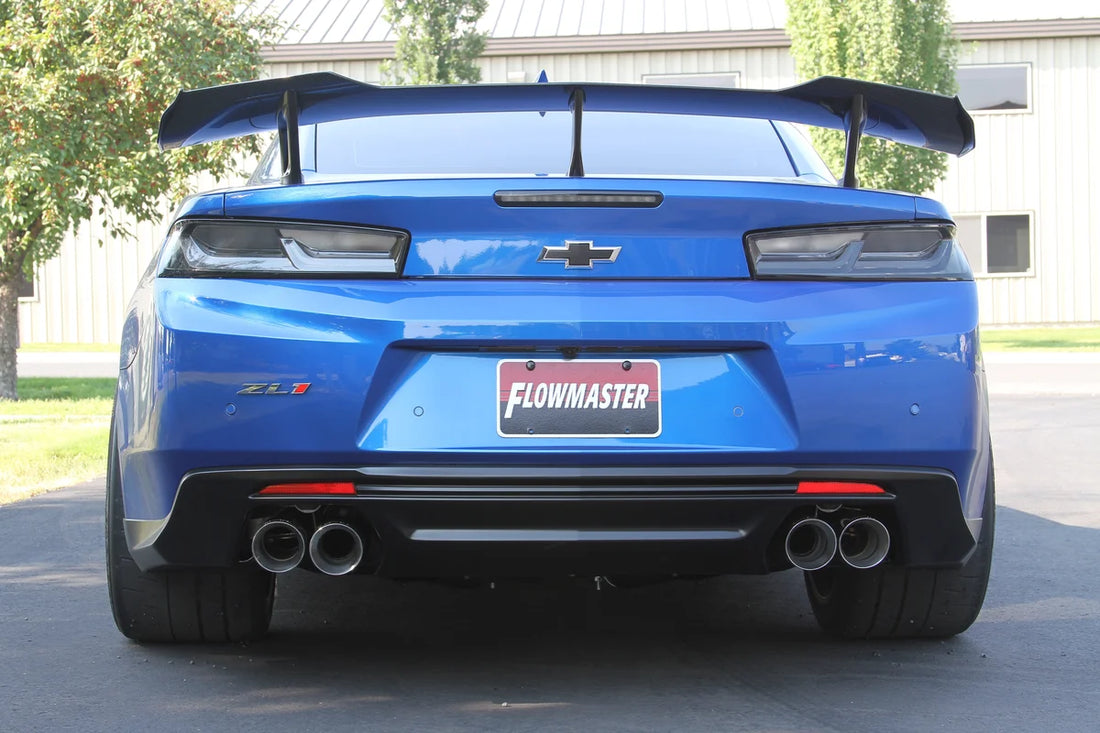 Flowmaster Flowmaster American Thunder Axle-back Exhaust System fits 2016-2024 Chevrolet Camaro - Installation View