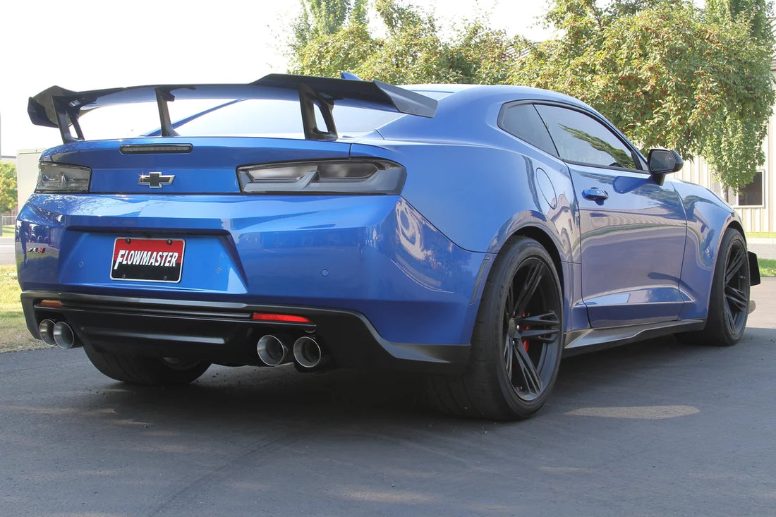 Flowmaster Flowmaster American Thunder Axle-back Exhaust System fits 2016-2024 Chevrolet Camaro - Installation View