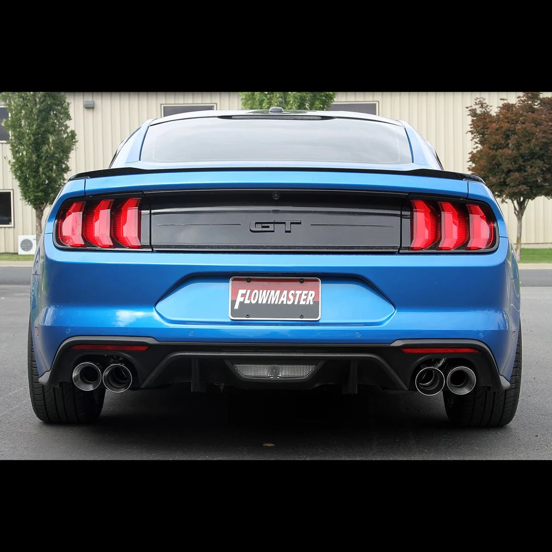 Flowmaster Flowmaster American Thunder Axle-back Exhaust System fits 2018-2023 Ford Mustang - Side View
