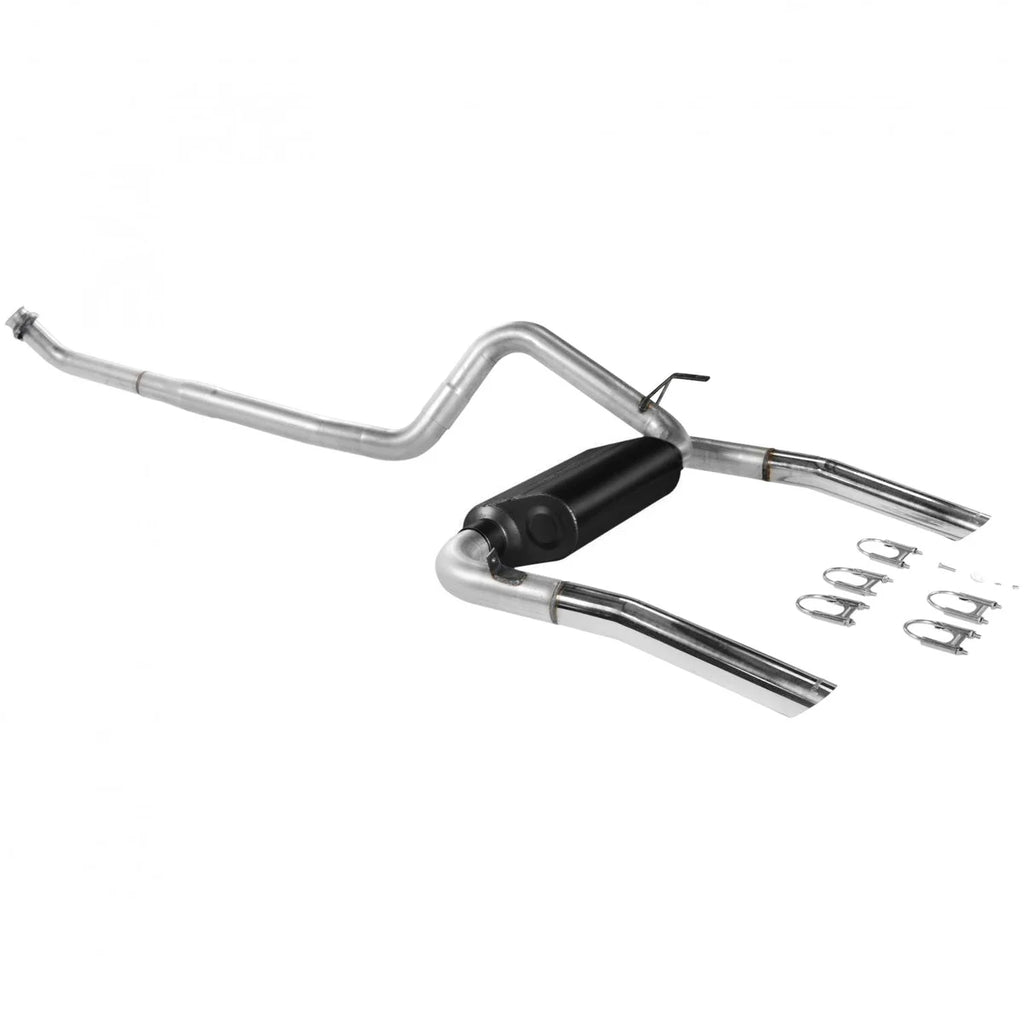 Flowmaster Flowmaster American Thunder Cat-back Exhaust System fits 1986-1991 Chevrolet Camaro / Pontiac Firebird - Side View