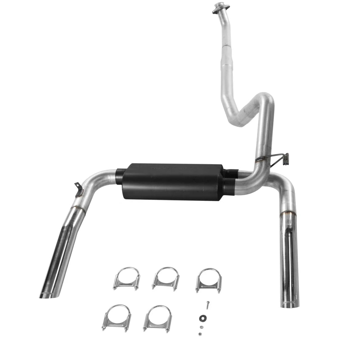 Flowmaster Flowmaster American Thunder Cat-back Exhaust System fits 1986-1991 Chevrolet Camaro / Pontiac Firebird - Back View