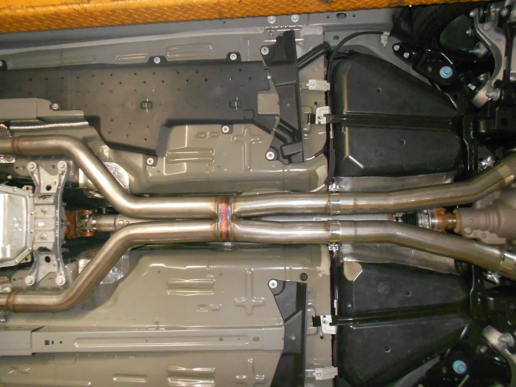 Flowmaster Flowmaster American Thunder Cat-back Exhaust System fits 2015-2017 Ford Mustang GT - Installation View