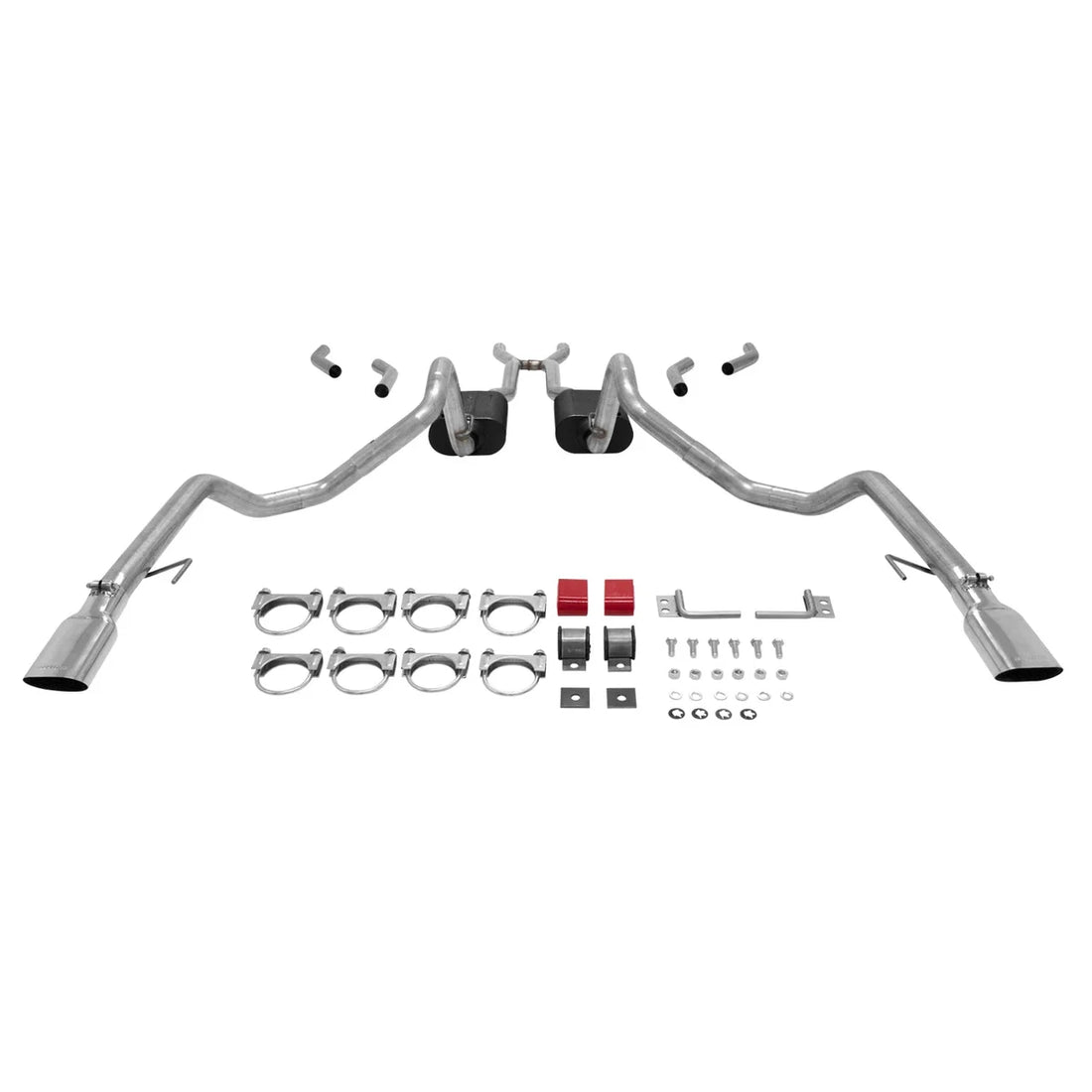 Flowmaster Flowmaster American Thunder Crossmember-Back Exhaust System fits 1965-1968 Chevrolet Caprice / Impala - Back View