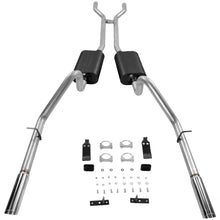 Load image into Gallery viewer, Flowmaster Flowmaster American Thunder Crossmember-Back Exhaust System fits 1966-1967 Ford Fairlane 500 - Back View