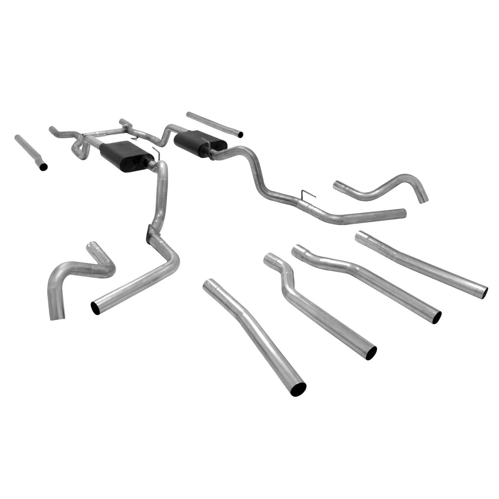 Flowmaster Flowmaster American Thunder Crossmember-Back Exhaust System fits 1967-1972 Chevrolet C10 Pickup / GMC C15 / C15...