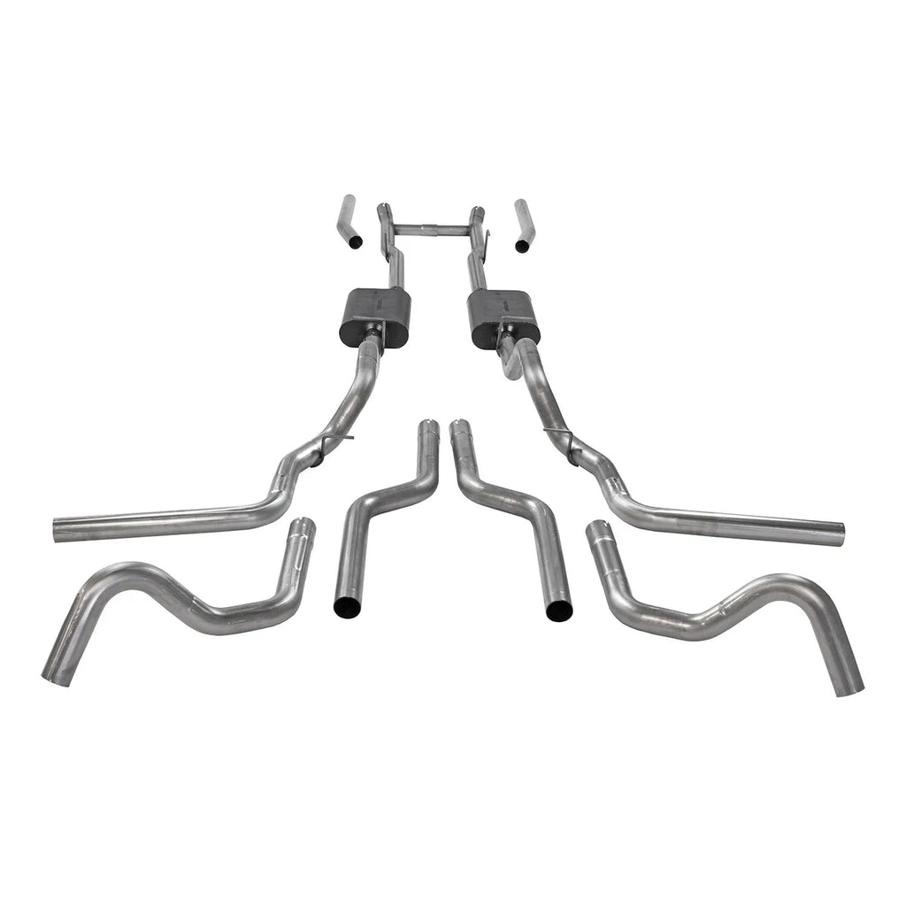 Flowmaster Flowmaster American Thunder Crossmember-Back Exhaust System fits 1967-1972 Ford F-100 / F-250 / F-350 - Back View
