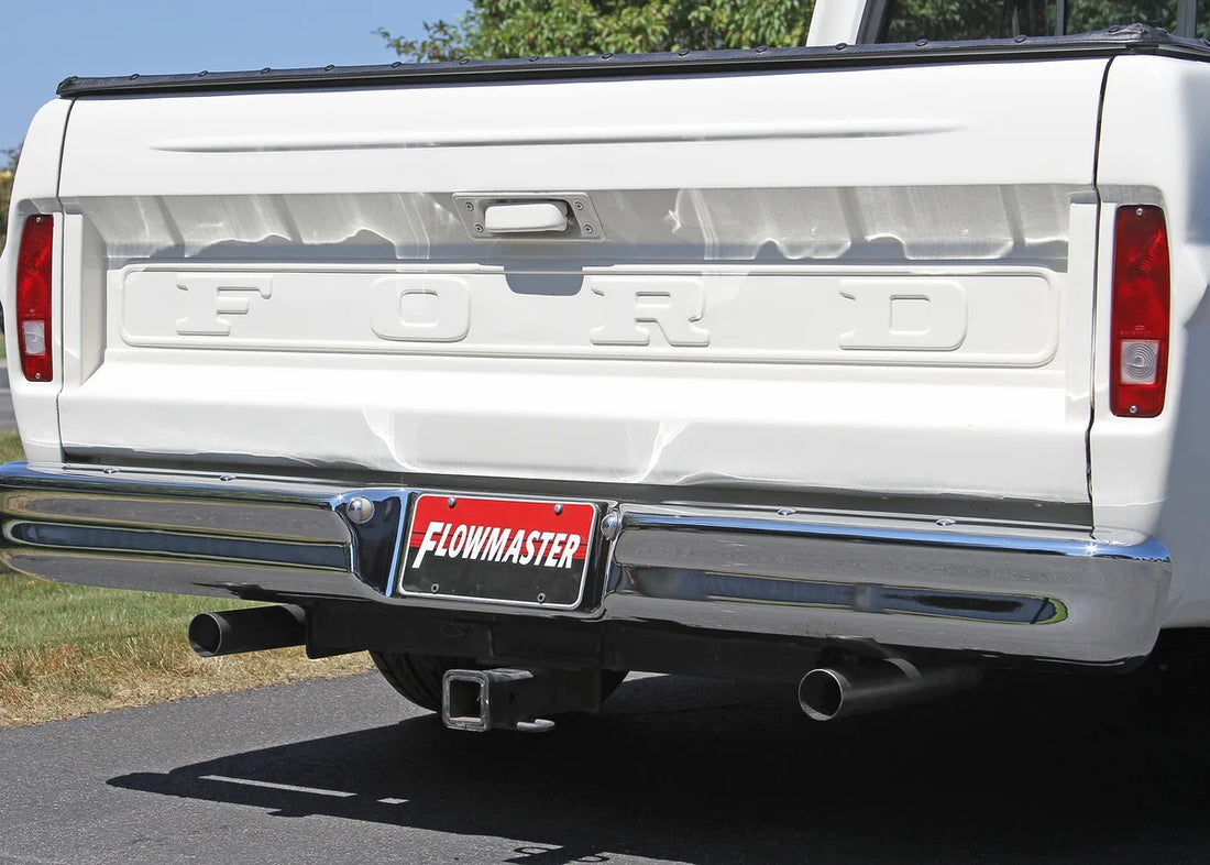 Flowmaster Flowmaster American Thunder Crossmember-Back Exhaust System fits 1967-1972 Ford F-100 / F-250 / F-350 - Additio...