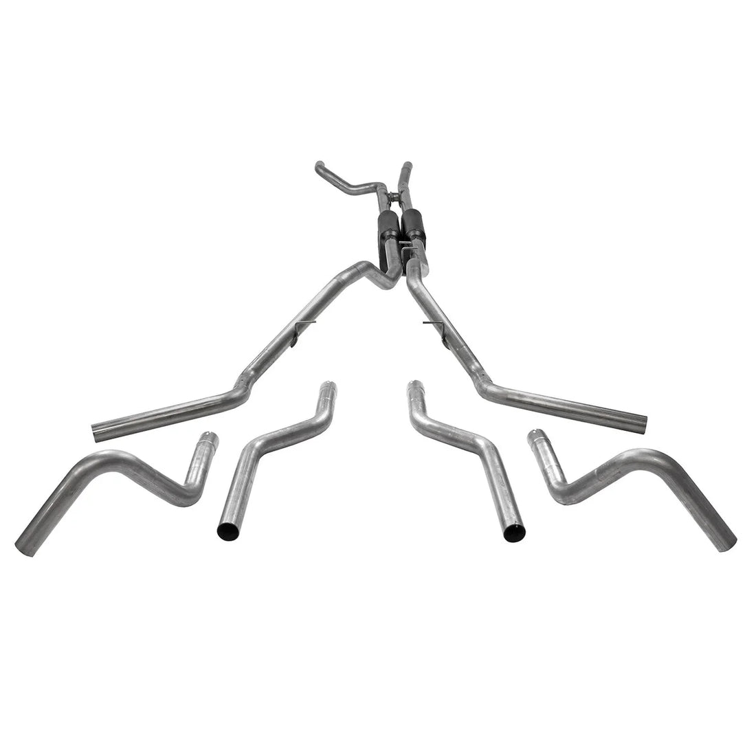 Flowmaster Flowmaster American Thunder Crossmember-Back Exhaust System fits 1967-1972 Ford F-100 / F-250 / F-350 - Back View
