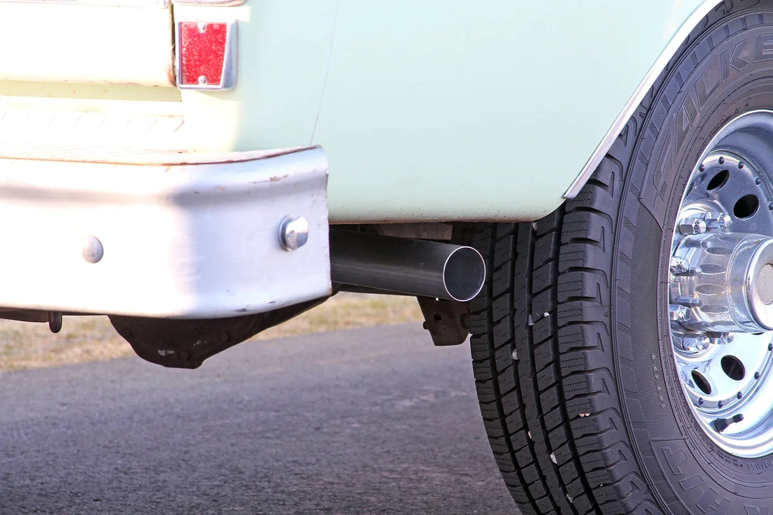 Flowmaster Flowmaster American Thunder Crossmember-Back Exhaust System fits 1967-1972 Ford F-100 / F-250 / F-350 - Additio...