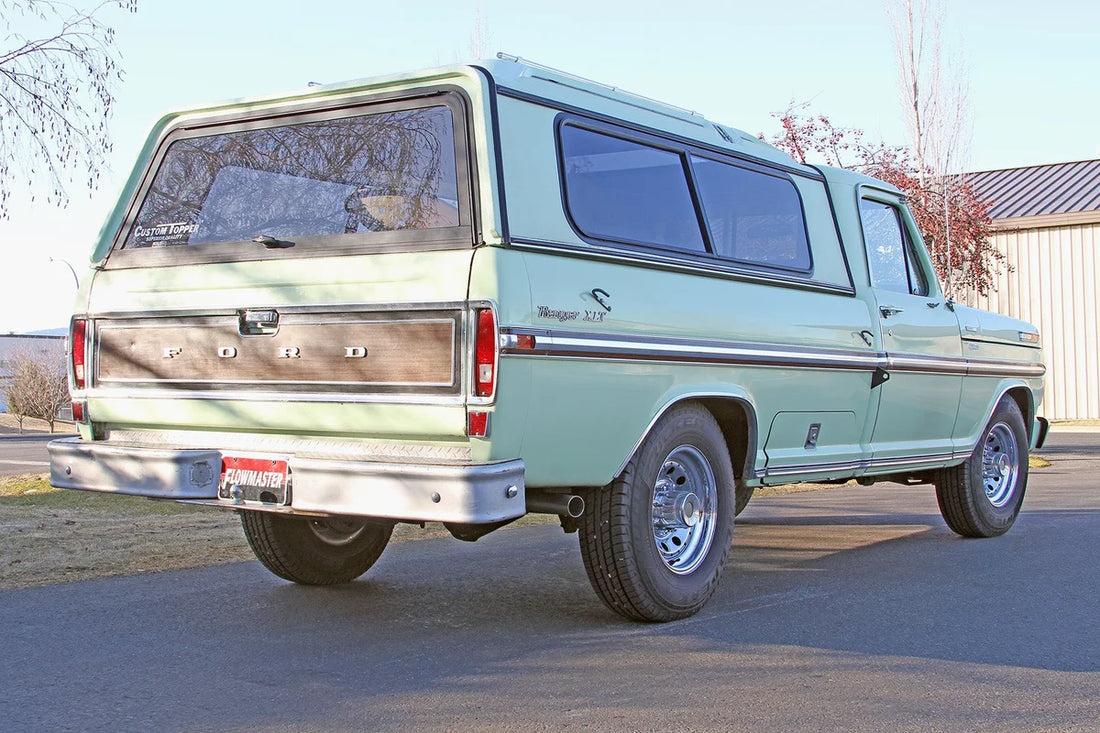 Flowmaster Flowmaster American Thunder Crossmember-Back Exhaust System fits 1967-1972 Ford F-100 / F-250 / F-350 - Additio...