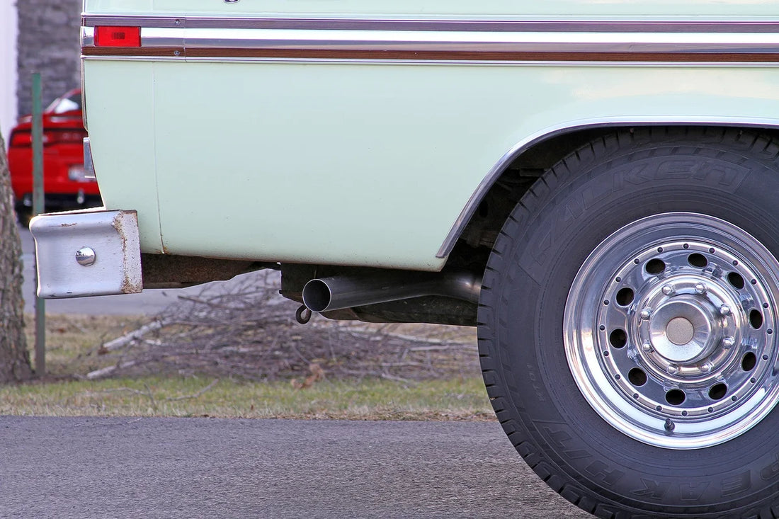 Flowmaster Flowmaster American Thunder Crossmember-Back Exhaust System fits 1967-1972 Ford F-100 / F-250 / F-350 - Additio...