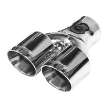 Load image into Gallery viewer, Flowmaster Flowmaster Exhaust Tip - 3 in. Dual Out Angle Cut - Fits 3 in. Tubing - Weld On - Main Product View