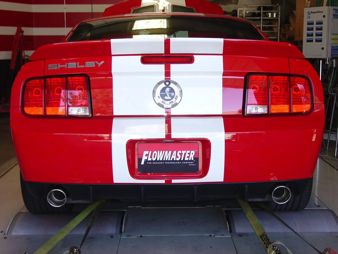 Flowmaster Force II Axle-back Exhaust System fits 2005-2010 Ford Mustang - Installation View