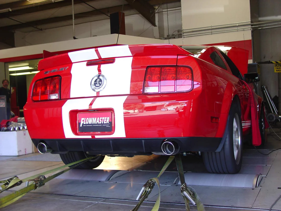 Flowmaster Force II Axle-back Exhaust System fits 2005-2010 Ford Mustang - Installation View