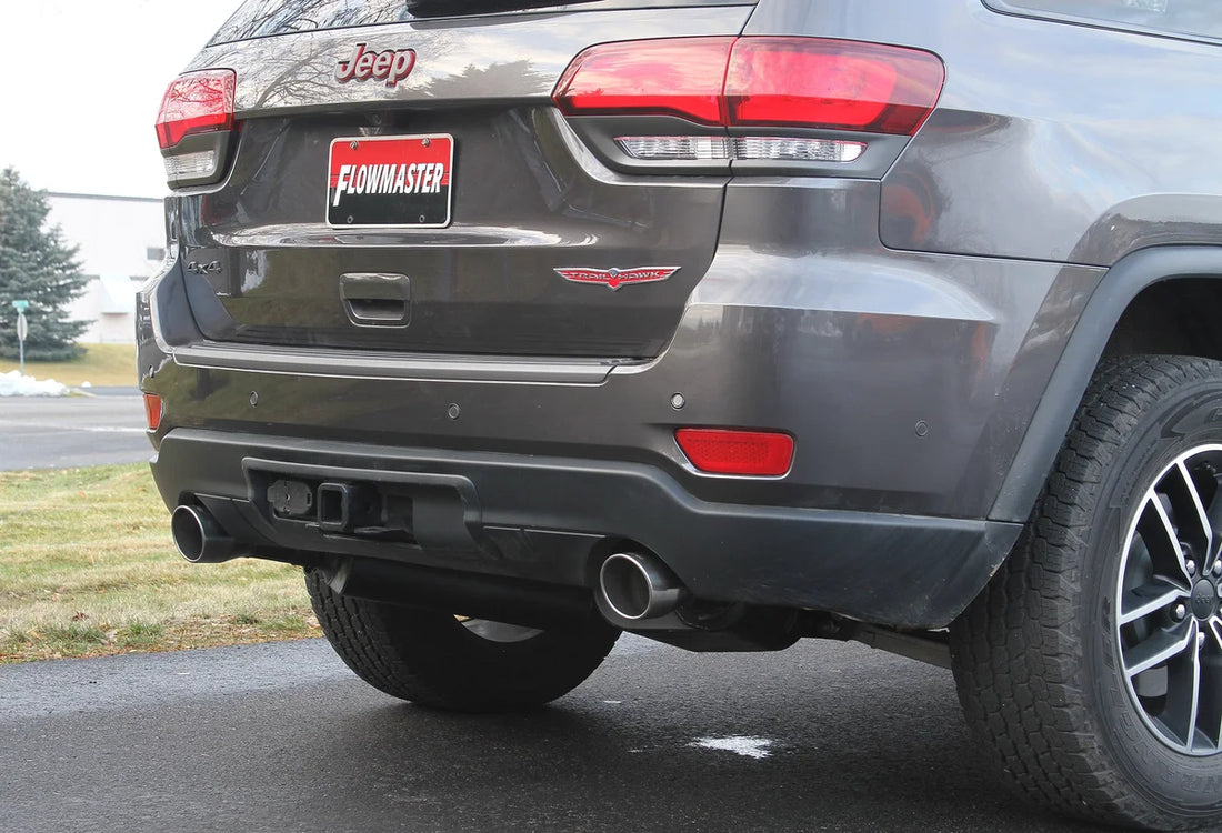 Flowmaster Force II Cat-Back Exhaust System fits 2011-2021 Jeep Grand Cherokee - Installation View