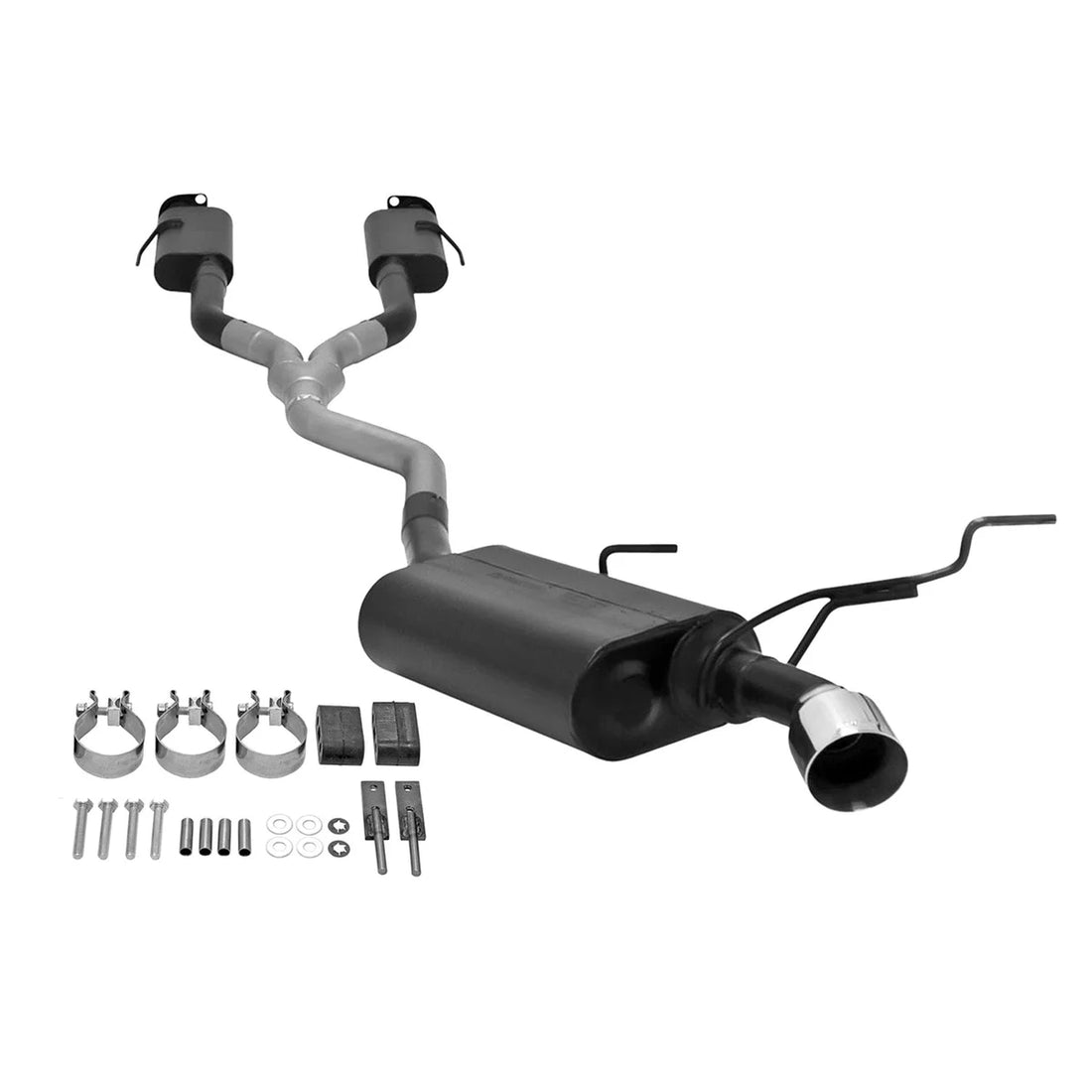 Flowmaster Force II Cat-Back Exhaust System fits 2011-2022 Jeep Grand Cherokee - Side View